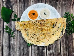 Onion chilli Rava Dosa Ve