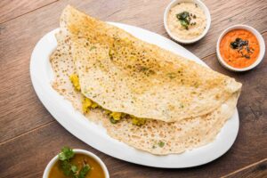 Ghee Onion chili Rave Dosa