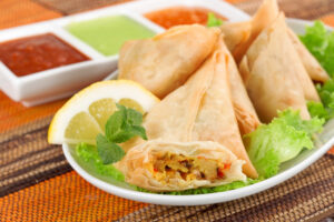 Veg Samosas – (2) Ve (No Onion No Garlic)